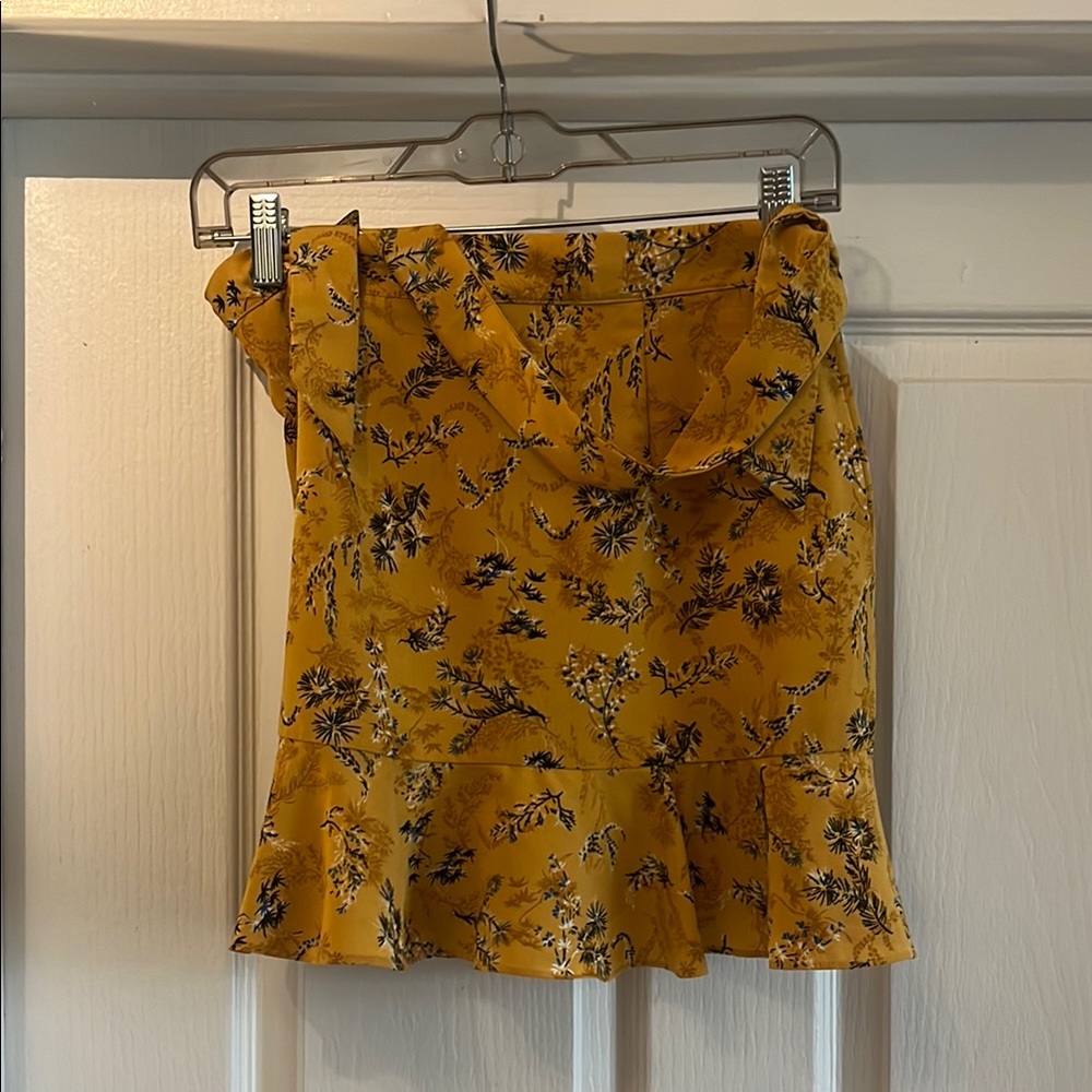 Floral Yellow Skirt